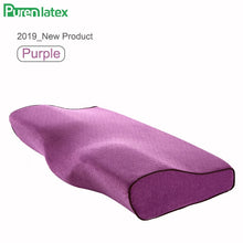 Load image into Gallery viewer, Purenlatex Memory Foam Protect Cervical Pillow Orthopedic Adult Old People Neck Support Contour Massage Bed for Sleeping Student
