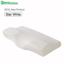 Load image into Gallery viewer, Purenlatex Memory Foam Protect Cervical Pillow Orthopedic Adult Old People Neck Support Contour Massage Bed for Sleeping Student