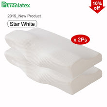 Load image into Gallery viewer, Purenlatex Memory Foam Protect Cervical Pillow Orthopedic Adult Old People Neck Support Contour Massage Bed for Sleeping Student