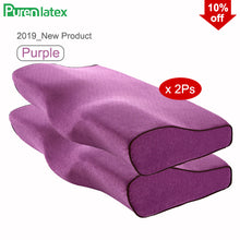 Load image into Gallery viewer, Purenlatex Memory Foam Protect Cervical Pillow Orthopedic Adult Old People Neck Support Contour Massage Bed for Sleeping Student