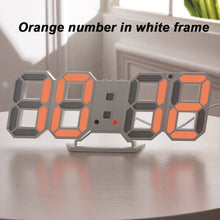 Load image into Gallery viewer, Led Digital Wall Clock Modern Design Wall Watch Clocks 3D Living Room Decor Table Alarm Nightlight Luminous Desktop