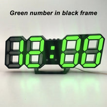 Load image into Gallery viewer, Led Digital Wall Clock Modern Design Wall Watch Clocks 3D Living Room Decor Table Alarm Nightlight Luminous Desktop