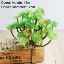 Load image into Gallery viewer, 39Styles Green Artificial Succulents Plants for Home Garden Decoration Wedding Plants Wall Flower Arrangement Bonsai Fake Plants