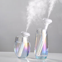 Load image into Gallery viewer, Humidificador de aire portátil USB ELOOLE, botella aromática difusora de diamante, fabricante de niebla para el hogar, oficina, humidificación, desmontable