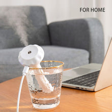 Load image into Gallery viewer, Humidificador de aire portátil USB ELOOLE, botella aromática difusora de diamante, fabricante de niebla para el hogar, oficina, humidificación, desmontable