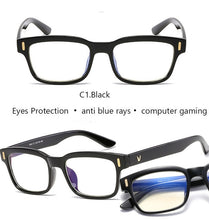 Load image into Gallery viewer, Blue Ray Computer Glasses Men Screen Radiation Eyewear Brand Design Office Gaming Blue Light Goggle UV Blocking Eye Spectacles