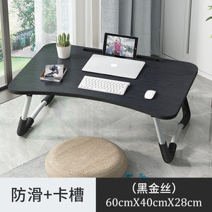 Home Folding Laptop Desk for Bed & Sofa Laptop Bed Tray Table Desk Portable Lap Desk for Study and Reading Bed Top Tray Table