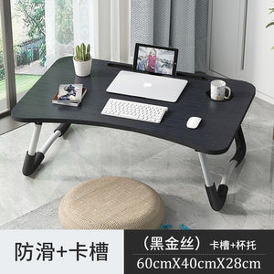 Home Folding Laptop Desk for Bed & Sofa Laptop Bed Tray Table Desk Portable Lap Desk for Study and Reading Bed Top Tray Table