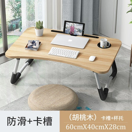 Home Folding Laptop Desk for Bed & Sofa Laptop Bed Tray Table Desk Portable Lap Desk for Study and Reading Bed Top Tray Table