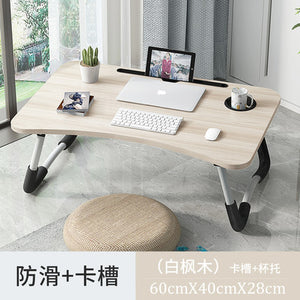 Home Folding Laptop Desk for Bed & Sofa Laptop Bed Tray Table Desk Portable Lap Desk for Study and Reading Bed Top Tray Table