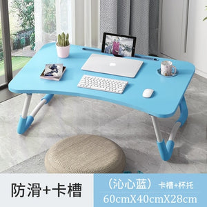 Home Folding Laptop Desk for Bed & Sofa Laptop Bed Tray Table Desk Portable Lap Desk for Study and Reading Bed Top Tray Table