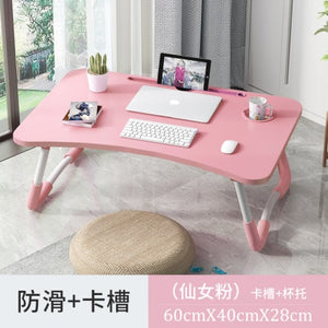 Home Folding Laptop Desk for Bed & Sofa Laptop Bed Tray Table Desk Portable Lap Desk for Study and Reading Bed Top Tray Table