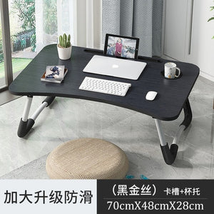 Home Folding Laptop Desk for Bed & Sofa Laptop Bed Tray Table Desk Portable Lap Desk for Study and Reading Bed Top Tray Table