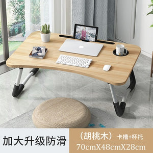 Home Folding Laptop Desk for Bed & Sofa Laptop Bed Tray Table Desk Portable Lap Desk for Study and Reading Bed Top Tray Table