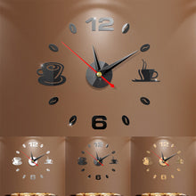 Load image into Gallery viewer, DIY 3D Number Wall Clock Mirror Sticker Home Room modern Office Decor Art Design
