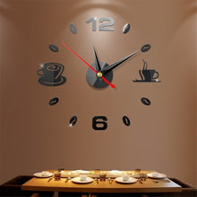 Load image into Gallery viewer, DIY 3D Number Wall Clock Mirror Sticker Home Room modern Office Decor Art Design
