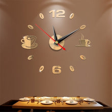 Load image into Gallery viewer, DIY 3D Number Wall Clock Mirror Sticker Home Room modern Office Decor Art Design
