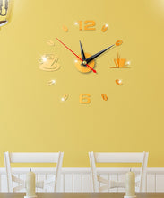 Load image into Gallery viewer, DIY 3D Number Wall Clock Mirror Sticker Home Room modern Office Decor Art Design
