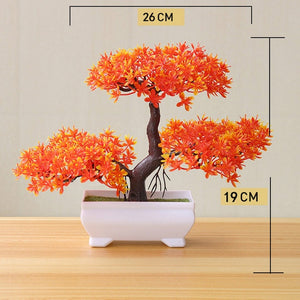 Artificial Plant Lotus Plant Potted Plastic Flower Table Top Ornaments Christmas Simulation Bonsai Craft Green Plant Decorative