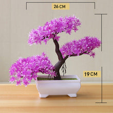 Load image into Gallery viewer, Artificial Plant Lotus Plant Potted Plastic Flower Table Top Ornaments Christmas Simulation Bonsai Craft Green Plant Decorative
