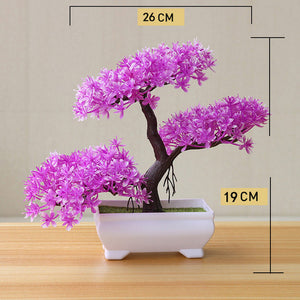 Artificial Plant Lotus Plant Potted Plastic Flower Table Top Ornaments Christmas Simulation Bonsai Craft Green Plant Decorative