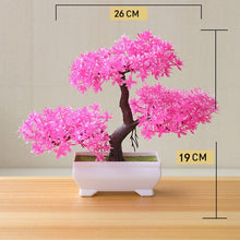 Load image into Gallery viewer, Artificial Plant Lotus Plant Potted Plastic Flower Table Top Ornaments Christmas Simulation Bonsai Craft Green Plant Decorative
