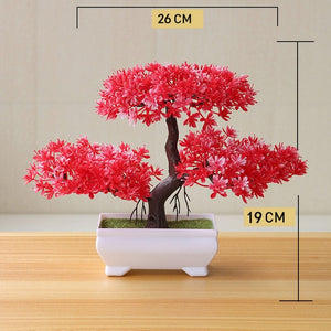 Artificial Plant Lotus Plant Potted Plastic Flower Table Top Ornaments Christmas Simulation Bonsai Craft Green Plant Decorative