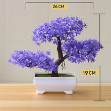 Load image into Gallery viewer, Artificial Plant Lotus Plant Potted Plastic Flower Table Top Ornaments Christmas Simulation Bonsai Craft Green Plant Decorative
