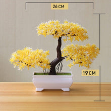 Load image into Gallery viewer, Artificial Plant Lotus Plant Potted Plastic Flower Table Top Ornaments Christmas Simulation Bonsai Craft Green Plant Decorative
