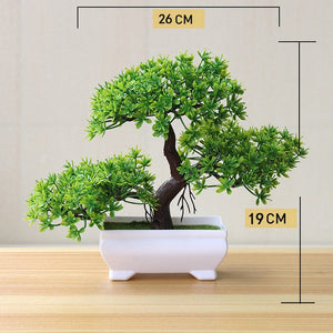 Artificial Plant Lotus Plant Potted Plastic Flower Table Top Ornaments Christmas Simulation Bonsai Craft Green Plant Decorative