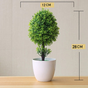 Artificial Plant Lotus Plant Potted Plastic Flower Table Top Ornaments Christmas Simulation Bonsai Craft Green Plant Decorative