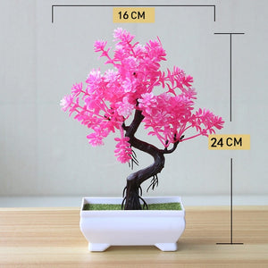 Artificial Plant Lotus Plant Potted Plastic Flower Table Top Ornaments Christmas Simulation Bonsai Craft Green Plant Decorative
