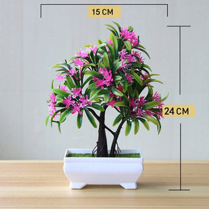 Artificial Plant Lotus Plant Potted Plastic Flower Table Top Ornaments Christmas Simulation Bonsai Craft Green Plant Decorative