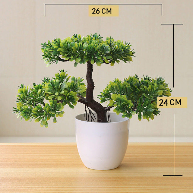 Artificial Plant Lotus Plant Potted Plastic Flower Table Top Ornaments Christmas Simulation Bonsai Craft Green Plant Decorative