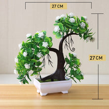 Load image into Gallery viewer, Artificial Plant Lotus Plant Potted Plastic Flower Table Top Ornaments Christmas Simulation Bonsai Craft Green Plant Decorative
