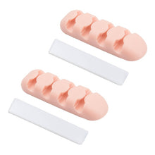 Load image into Gallery viewer, 2PCS Solid Desk Set Wire Clip Organizer Office Accessories Bobbin Winder Wrap Cord Cable Manager for Mouse USB Keyboard Lines

