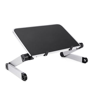 Ergonomic Laptop Stand Lap Desk Table for Bed Couch Picnic Breakfast Book Stand Folding Adjustable Height 360 Degree Angle