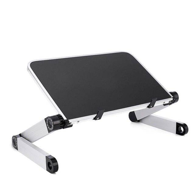 Ergonomic Laptop Stand Lap Desk Table for Bed Couch Picnic Breakfast Book Stand Folding Adjustable Height 360 Degree Angle