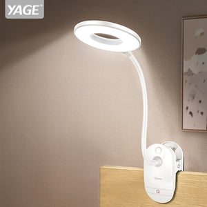 Flexo Table Lamp Led Desk Lamp Touch Clip Study Lamps Magnifier Gooseneck Desktop usb Table Light Rechargeable 18650  Battery